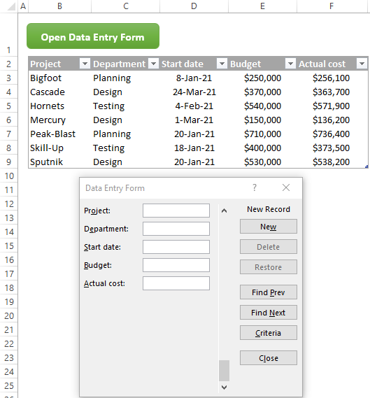 How to Make Data Entry Form in Excel Using Macro How to Make Data Entry Form in Excel Using Macro
