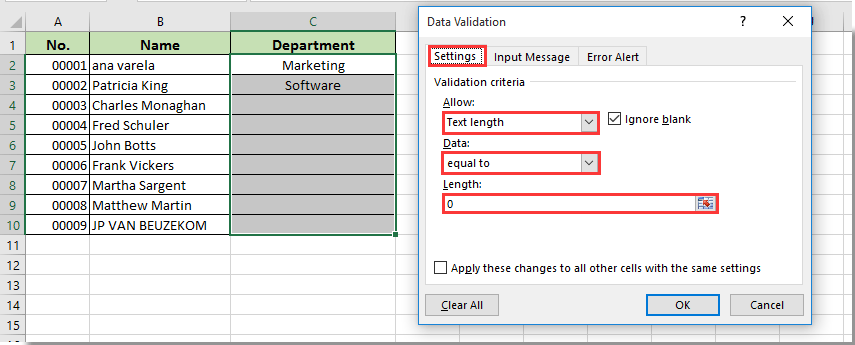 How to Prevent Data Entry in a Cell in Excel