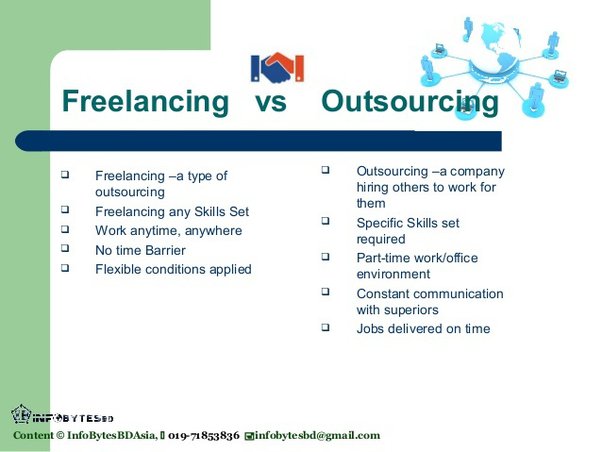 What is the Difference between Freelancing And Outsourcing