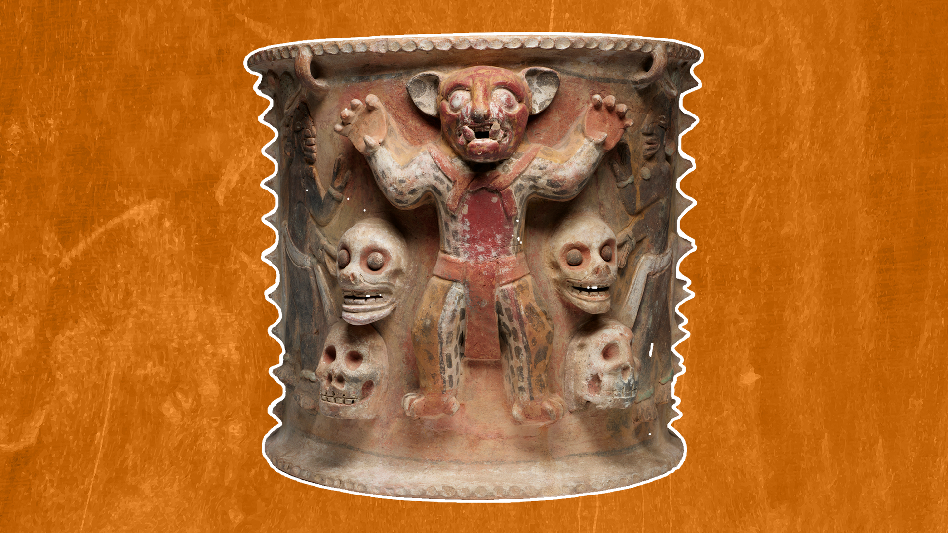 Urn with jaguars and skulls: A 1,400-year-old burial container depicting a deceased ruler’s arrival to the Maya underworld Urn with jaguars and skulls: A 1,400-year-old burial container depicting a deceased ruler’s arrival to the Maya underworld