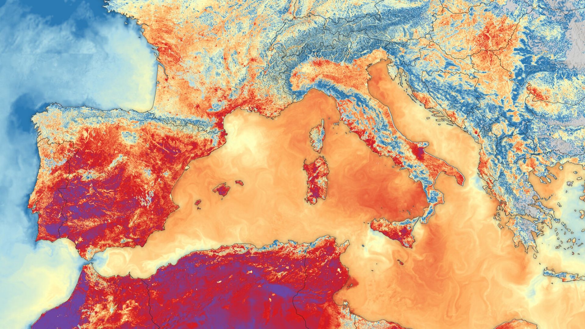 ‘It makes me feel that we can do a lot about it’: ESA official shares striking satellite snap of Europe’s record-breaking summer heat waves — Earth from space ‘It makes me feel that we can do a lot about it’: ESA official shares striking satellite snap of Europe’s record-breaking summer heat waves — Earth from space