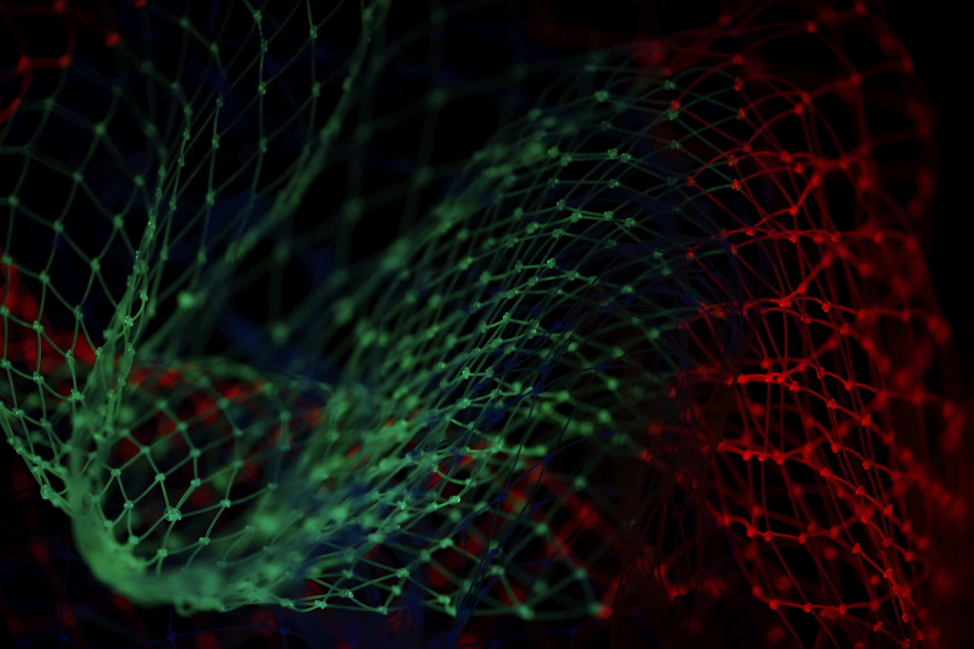 Abstract glowing network illustrating the connections a language model learns